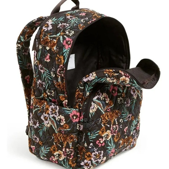 Vera Bradley Essential Backpack Bali Jungle Tiger NWT - Picture 2 of 12